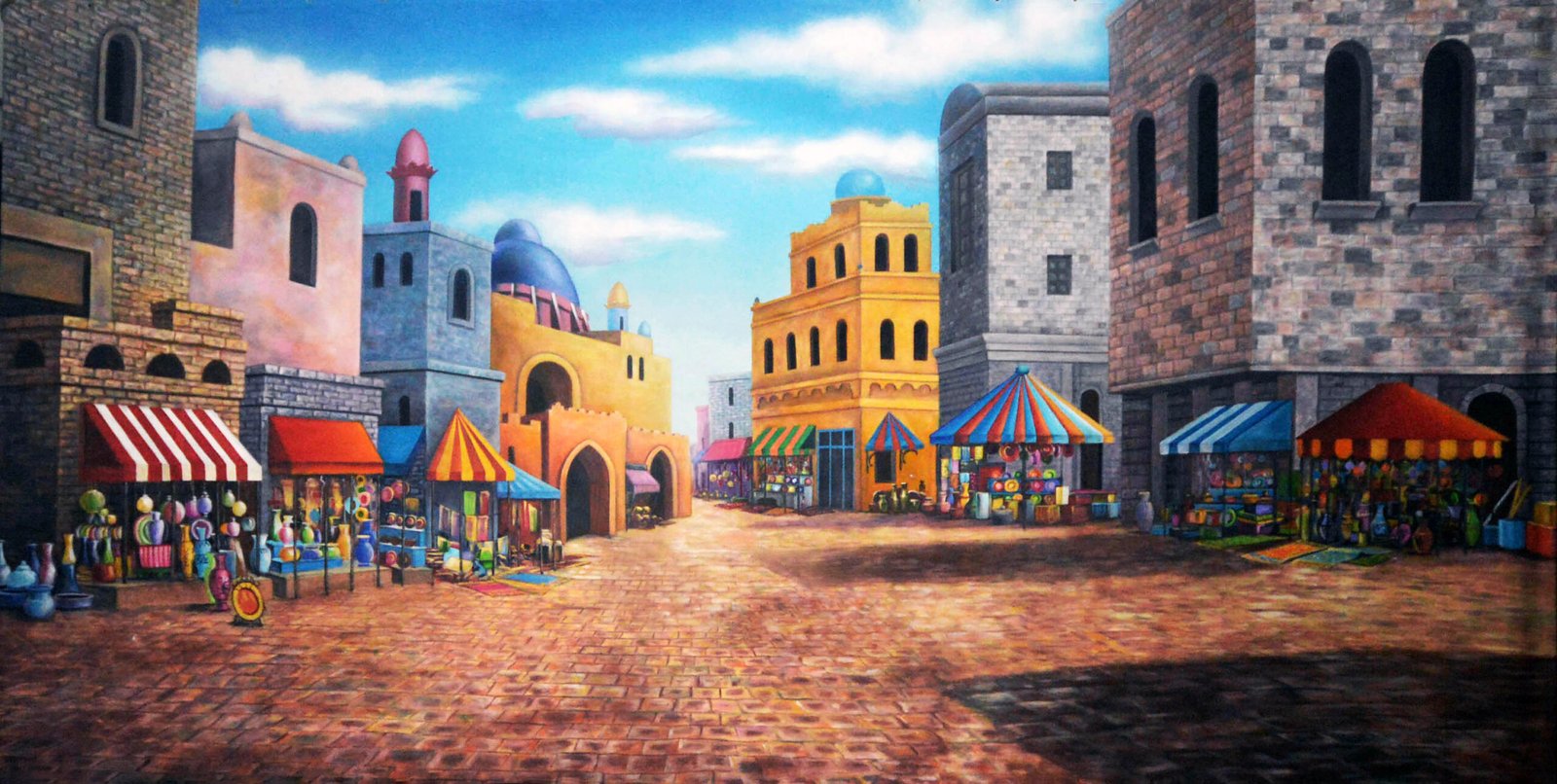 Arabian Market Place Backdrop