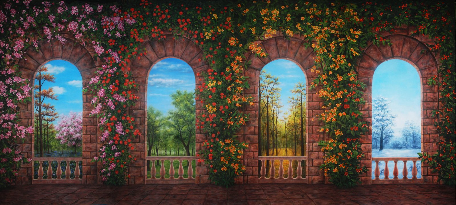 Four Seasons Terrace Backdrop