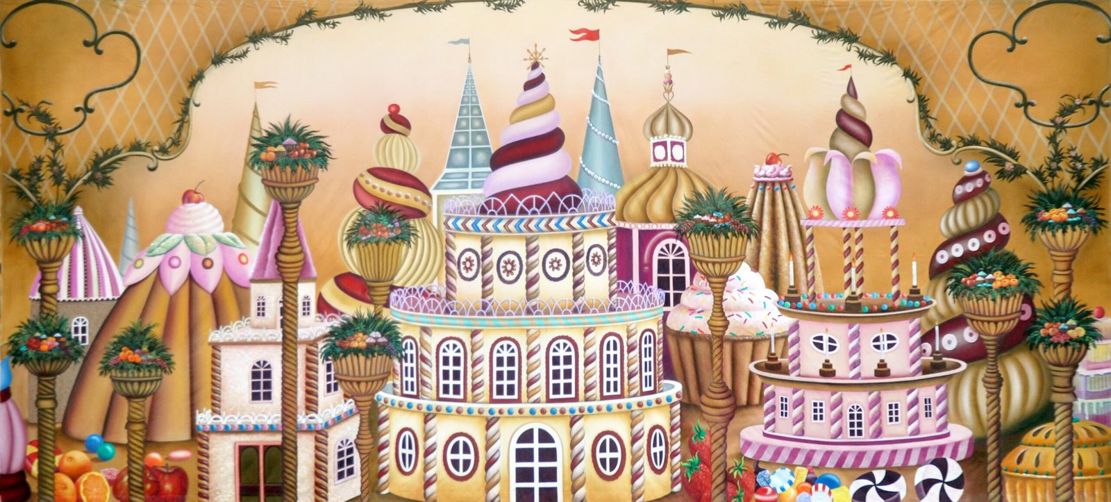 Kingdom of Sweets Backdrop